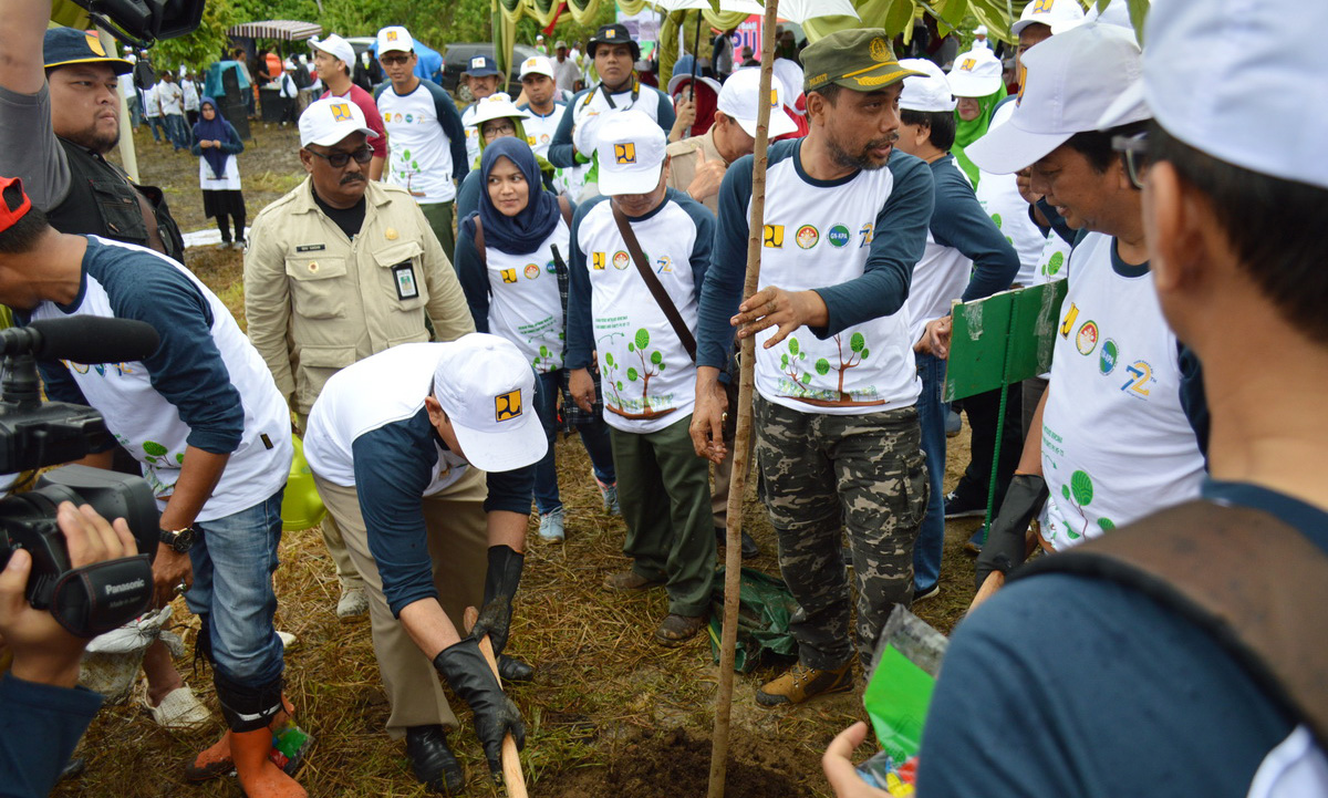 Penanaman Pohon dalam Rangka Hari Bakti PU ke 72