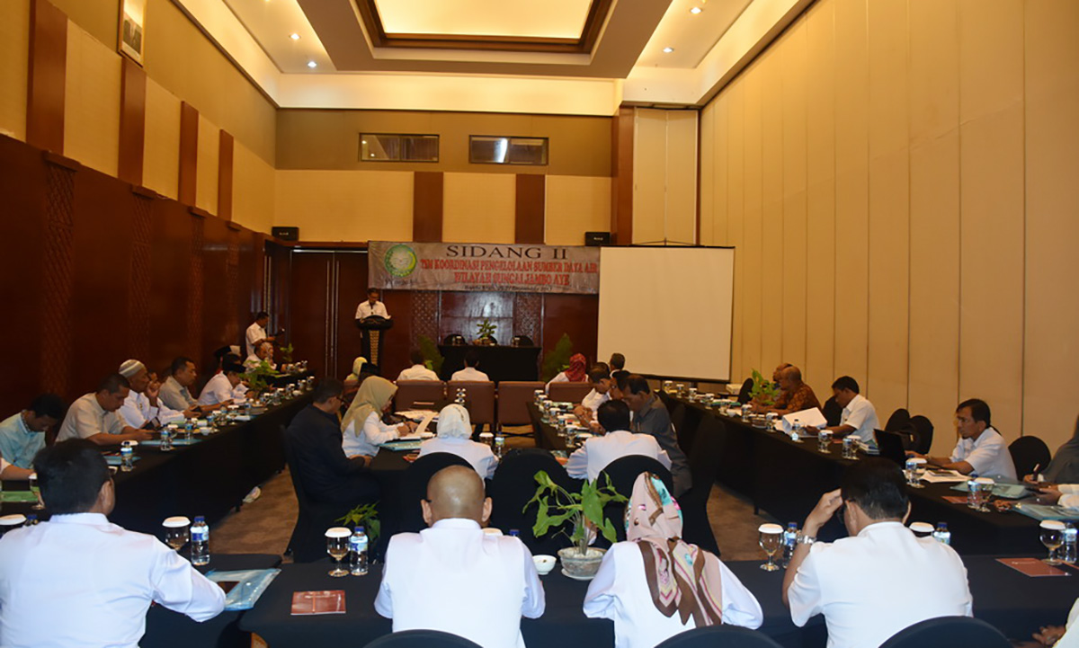 Sidang III Tim Koordinasi Pengelolaan Sumber Daya Air (TKPSDA) WS Jambo Aye Periode II Tahun 2017 di Hermes Palace Hotel