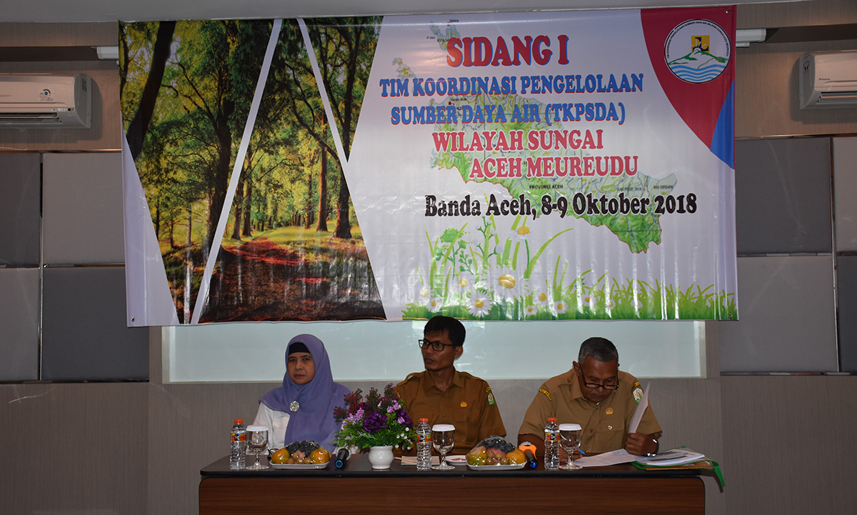 Sidang I TKPSDA WS Aceh Meureudu Periode II tahun 2018 