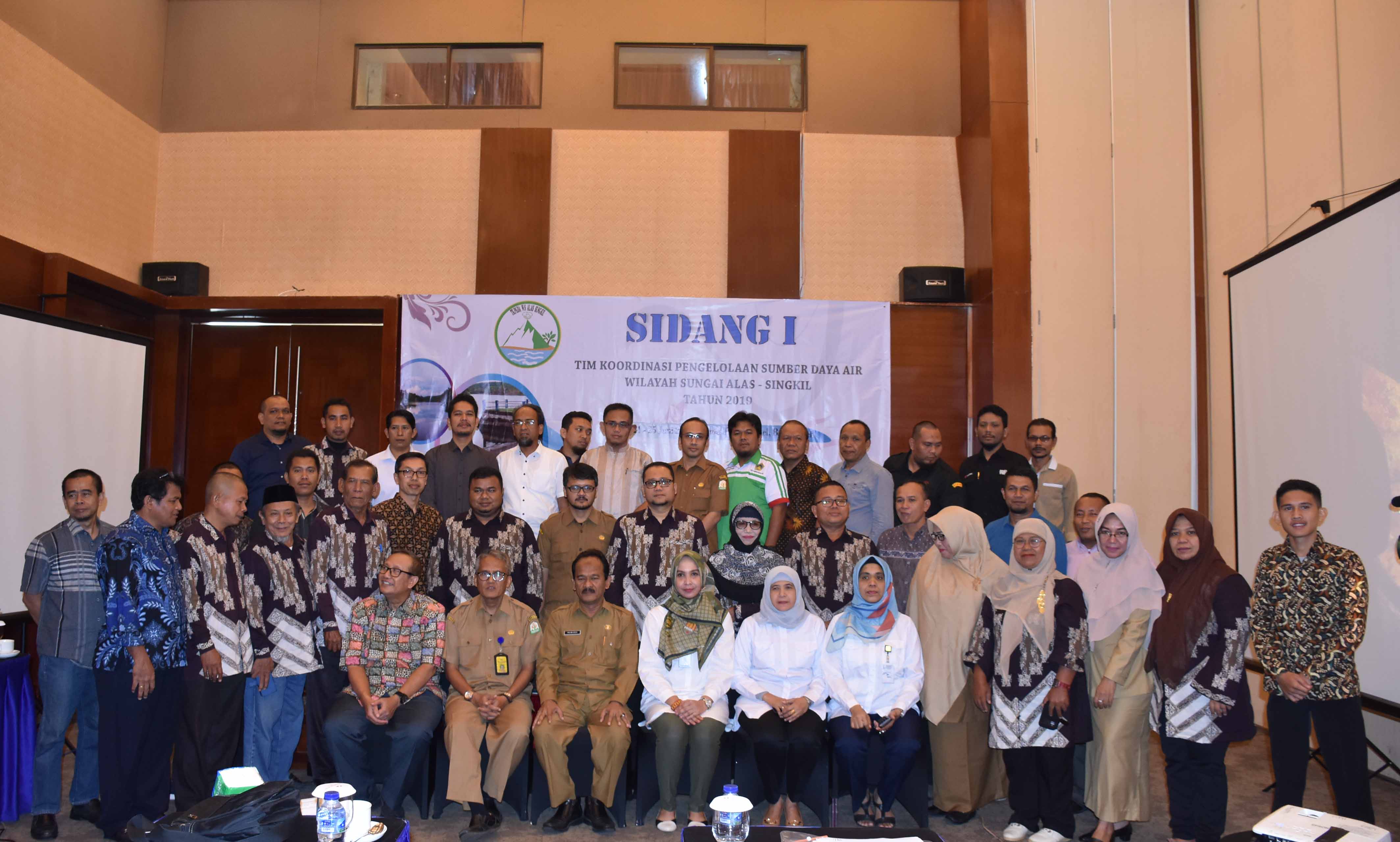 Foto Bersama Anggota TKPSDA WS Alas Singkil pada Sidang I Tahun 2019