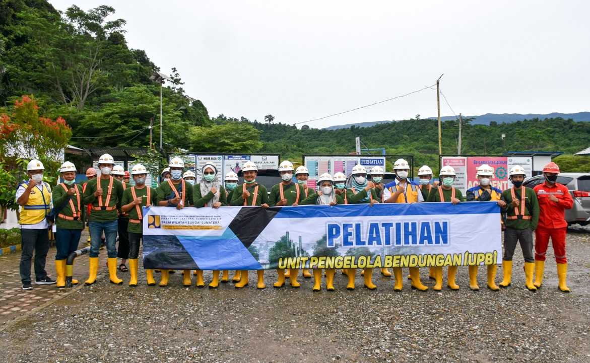 Pelatihan Unit Pengelola Bendungan (UPB) di lingkungan Balai Wilayah Sungai Sumatera I di Bendungan Keureuto 