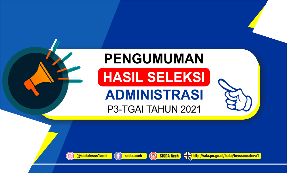 Pengumuman Administrasi TPM Program P3-TGAI Tahun 2021