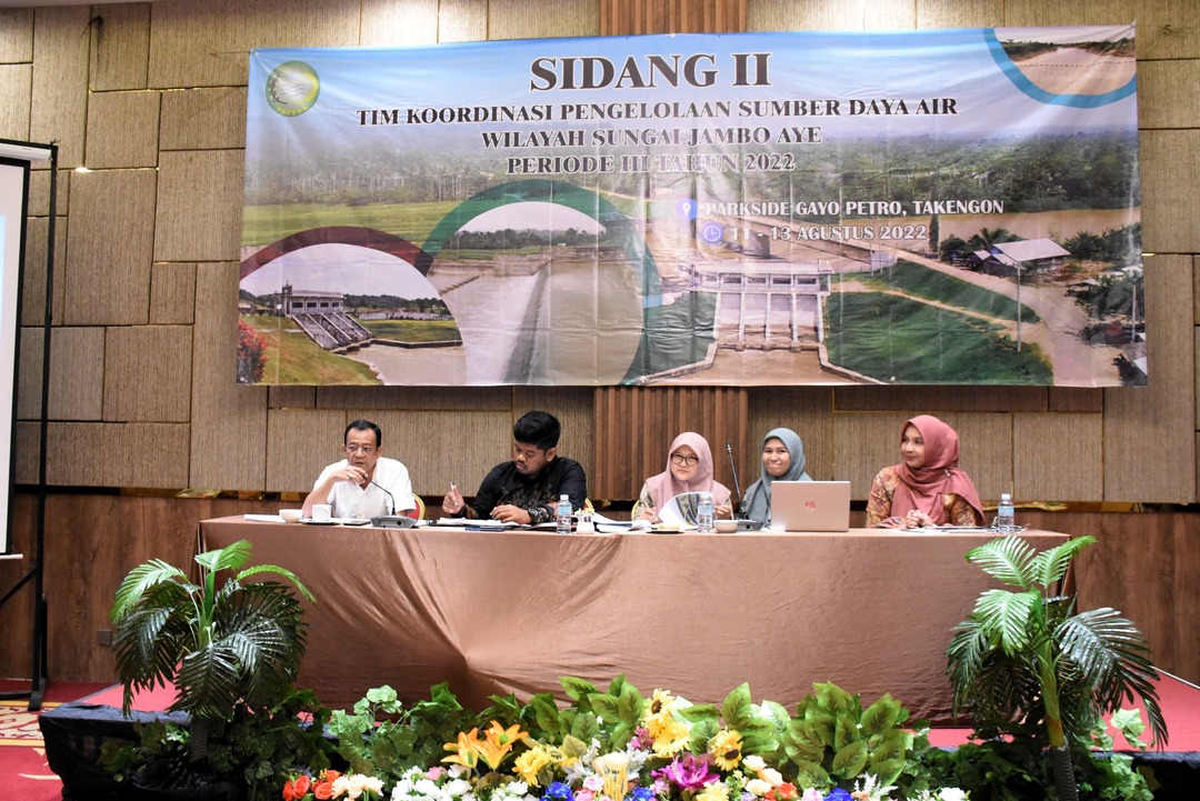 Sidang II TKPSDA Wilayah Sungai (WS) Jambo Aye Periode III Tahun 2022