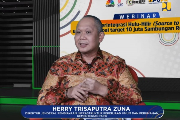 Webinar CreatIFF 2022, Kementerian PUPR Kembangkan Pembiayaan KPBU Bidang Air Minum Terintegrasi Hulu–Hilir