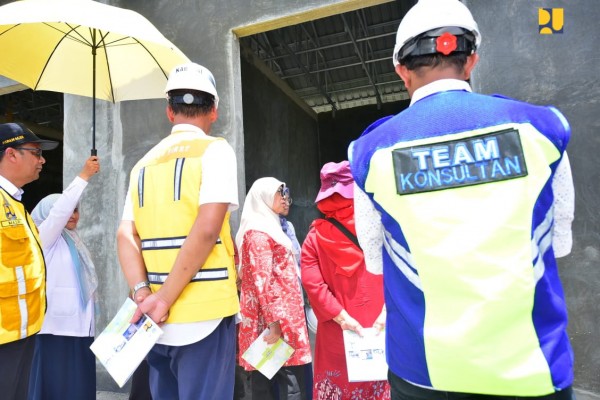 Dukung Program Peningkatan SDM, Dharma Wanita Kementerian PUPR Tinjau Pembangunan TK Putra di Aceh